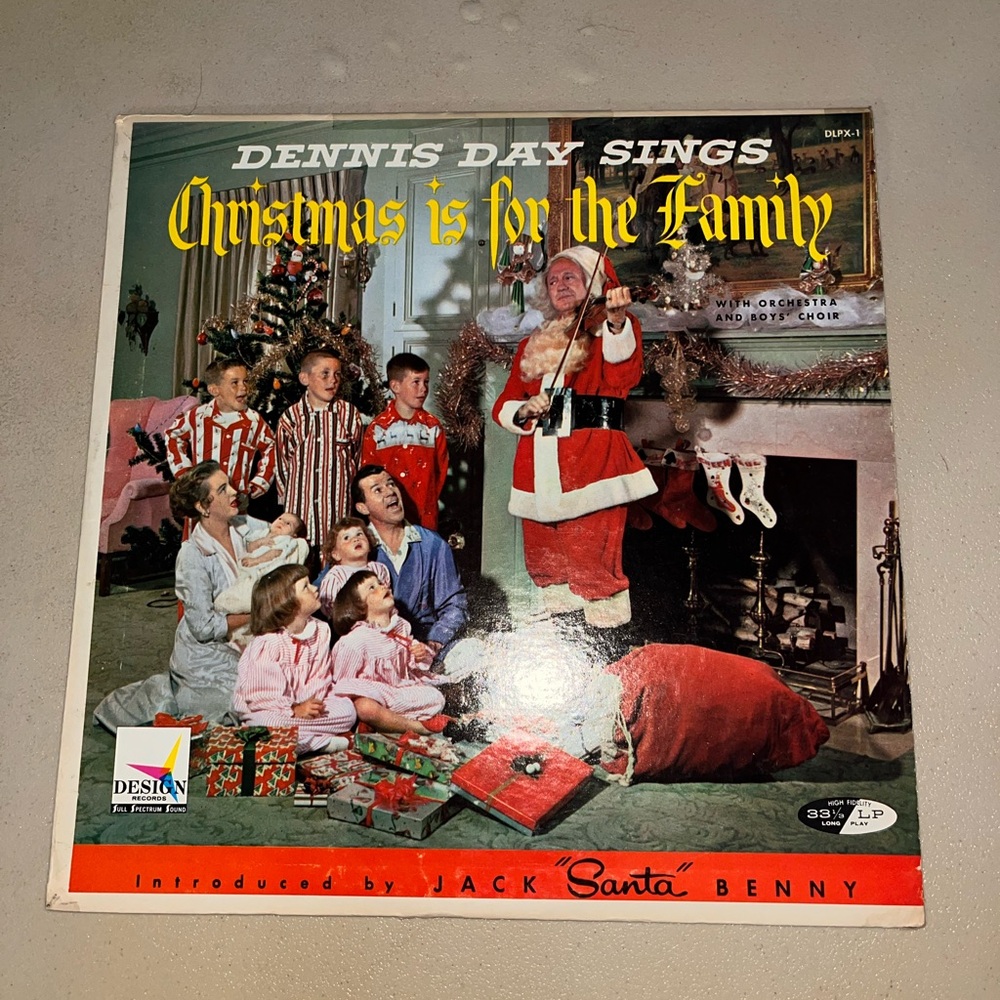 Dennis Day Sings Christmas is for the Family Vinyl Album